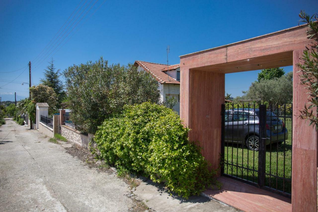 Rural Villa Private Pool, Bbq, Court ,20' Airport Nea Kallikrateia Exterior foto