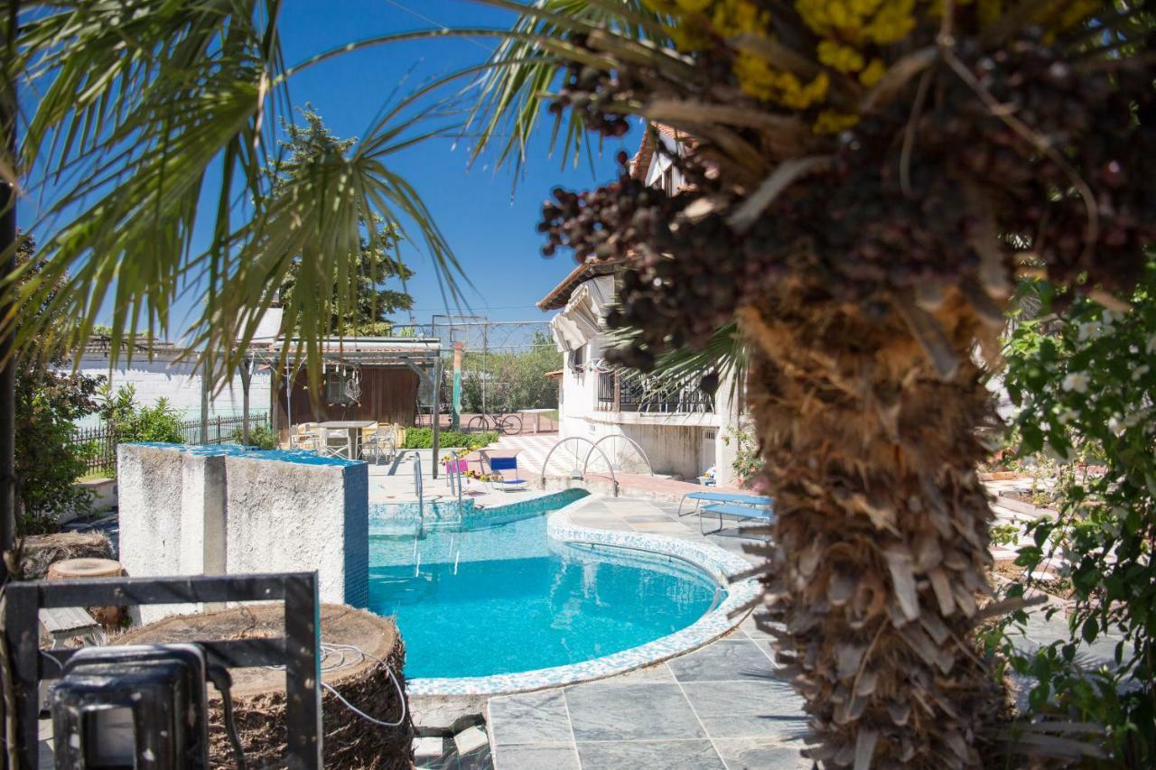 Rural Villa Private Pool, Bbq, Court ,20' Airport Nea Kallikrateia Exterior foto