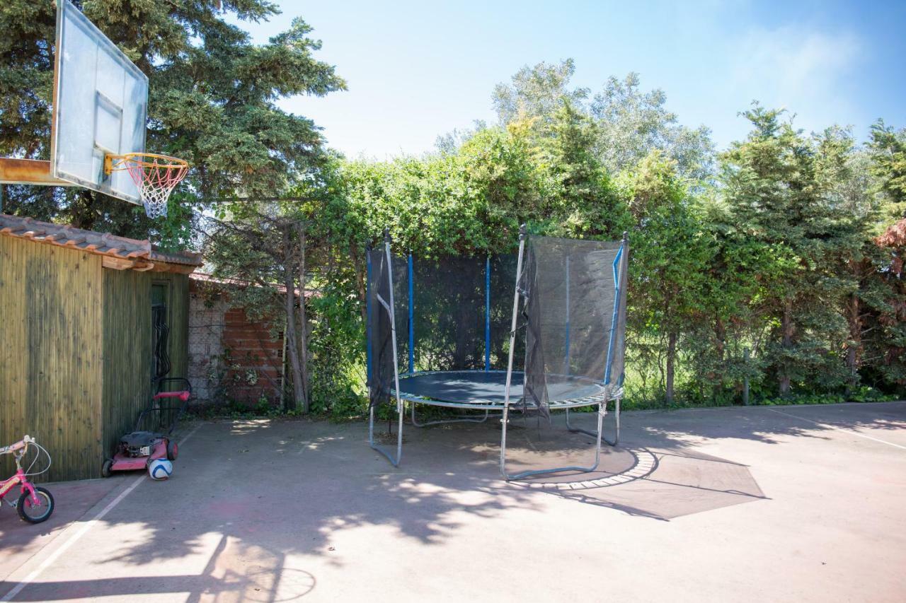 Rural Villa Private Pool, Bbq, Court ,20' Airport Nea Kallikrateia Exterior foto
