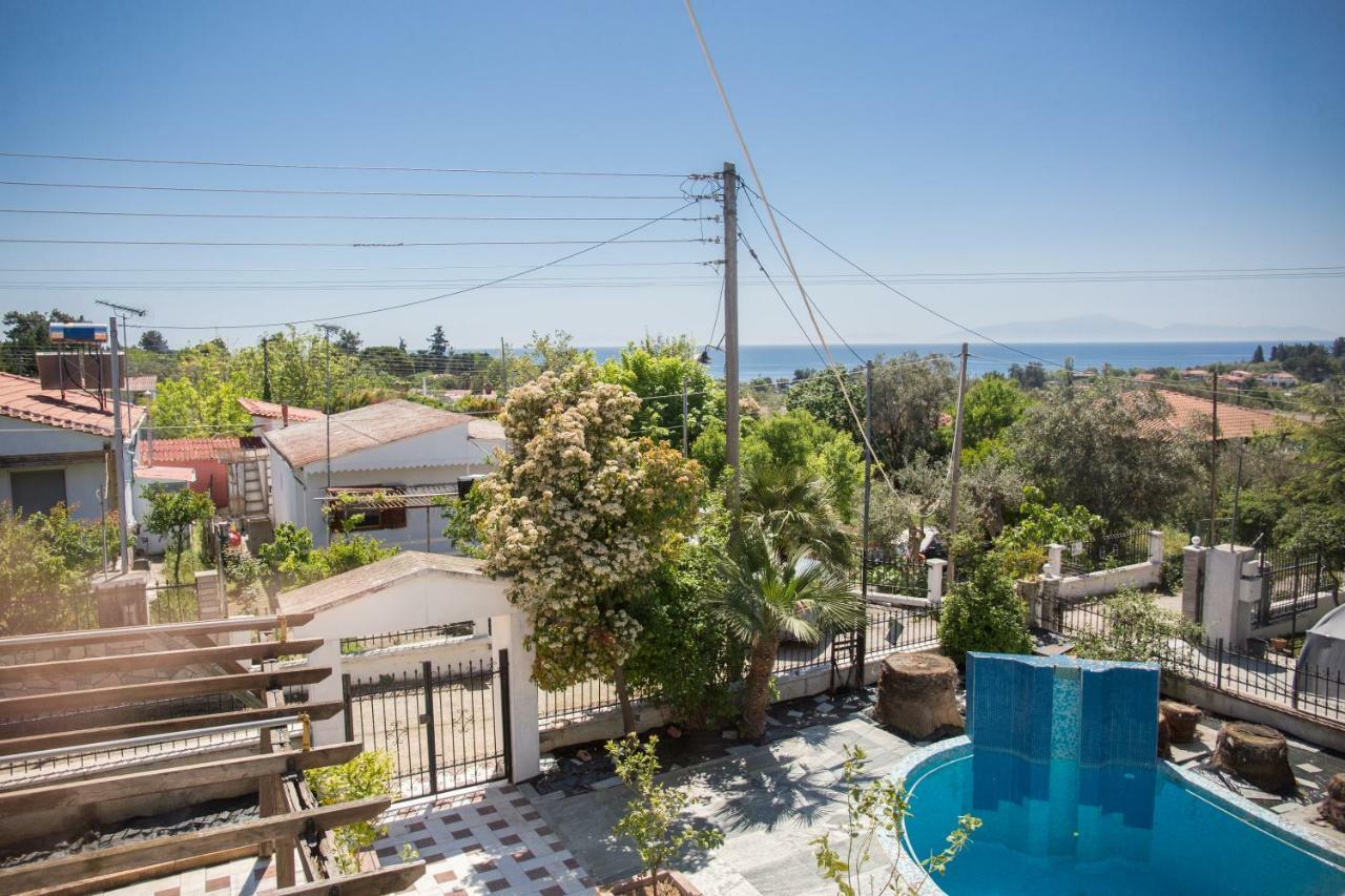 Rural Villa Private Pool, Bbq, Court ,20' Airport Nea Kallikrateia Exterior foto