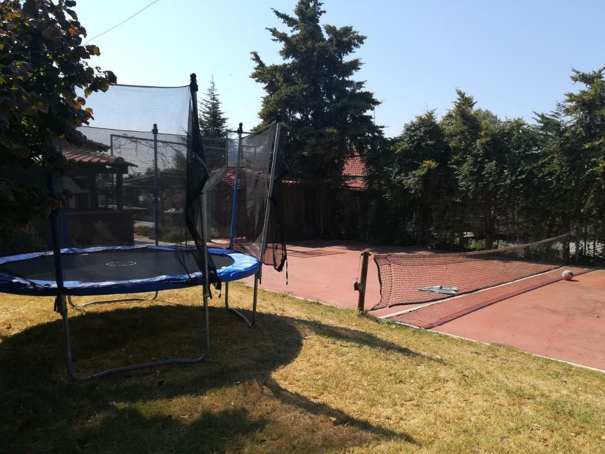 Rural Villa Private Pool, Bbq, Court ,20' Airport Nea Kallikrateia Exterior foto